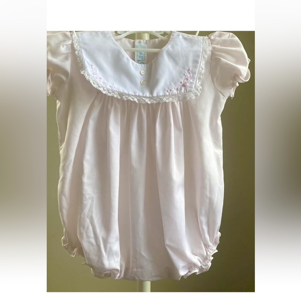 PASTELS Hand Embroidered Pink Bubble Sz 3M Philippines Boutique
